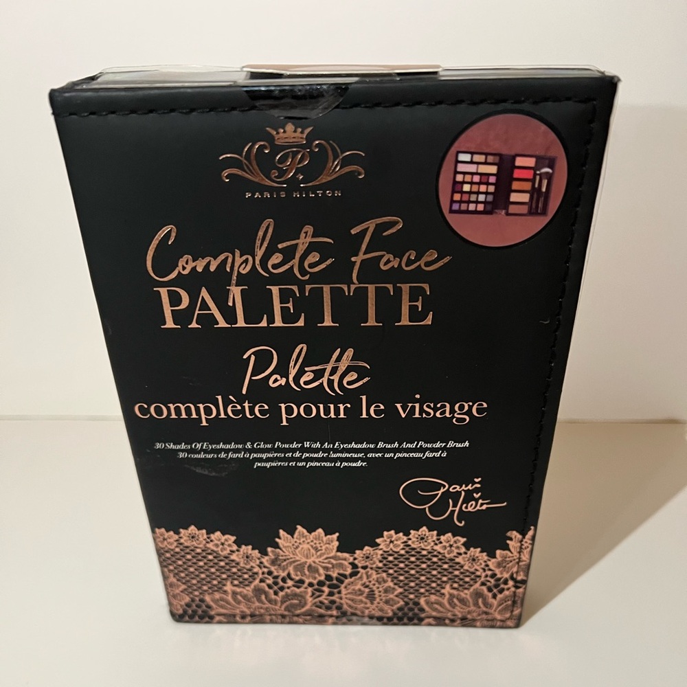 New unopened Paris Hilton makeup set with multiple colors and brushes included